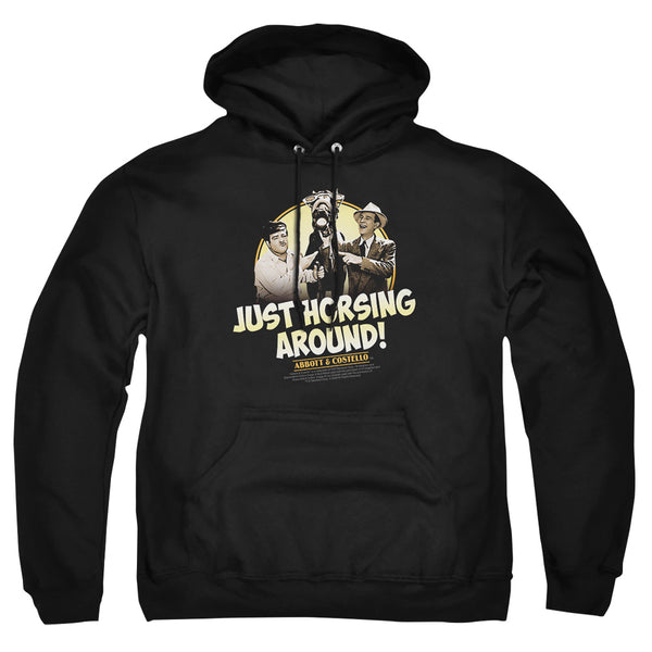 Abbott & Costello - Horsing Around Adult Pullover Hoodie