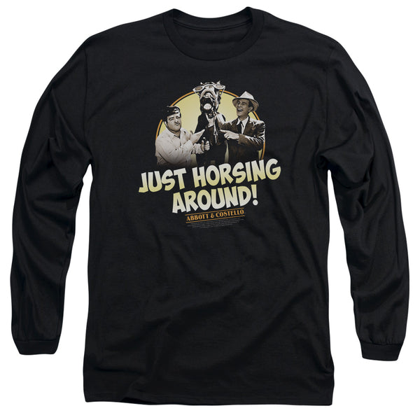 Abbott & Costello - Horsing Around Adult Long Sleeve