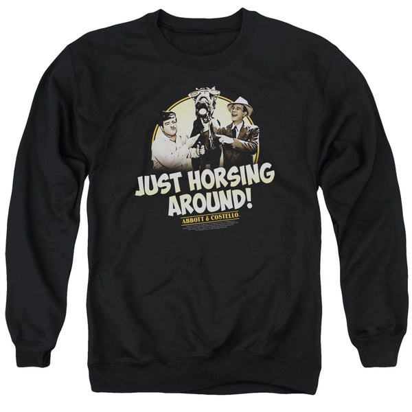 Abbott & Costello - Horsing Around Adult Crewneck Sweatshirt