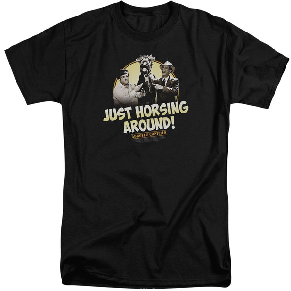 Abbott & Costello - Horsing Around Adult Tall Fit Short Sleeve