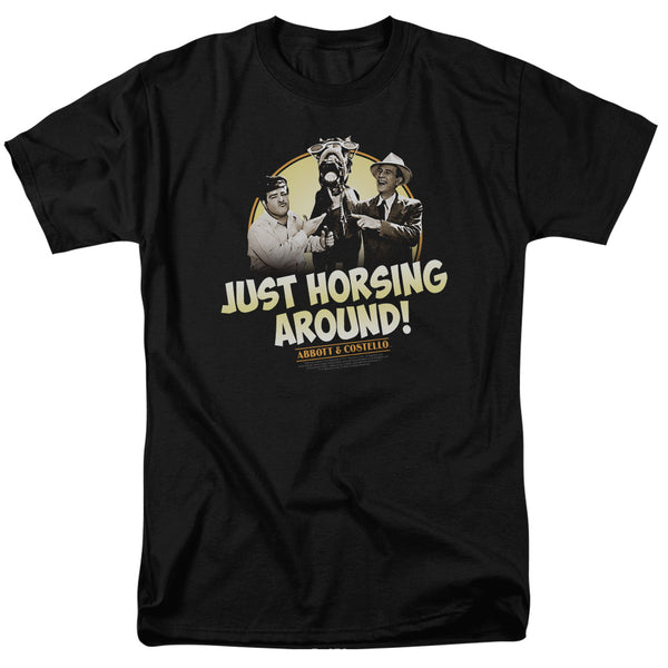Abbott & Costello - Horsing Around Adult Regular Fit Short Sleeve