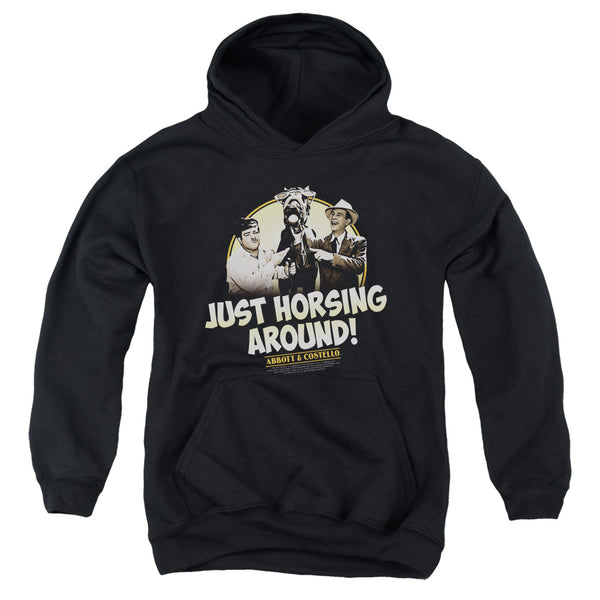 Abbott & Costello - Horsing Around Youth Hooded Sweatshirt