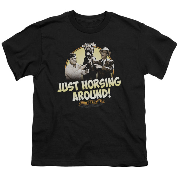 Abbott & Costello - Horsing Around Youth Short Sleeve