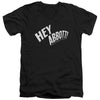 Abbott & Costello - Hey Abbott Adult Slim Fit V Neck Cotton
