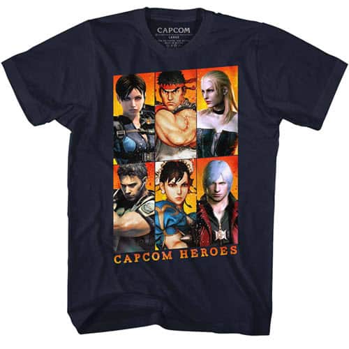 Capcom's Heroes Gallery Graphic Shirt