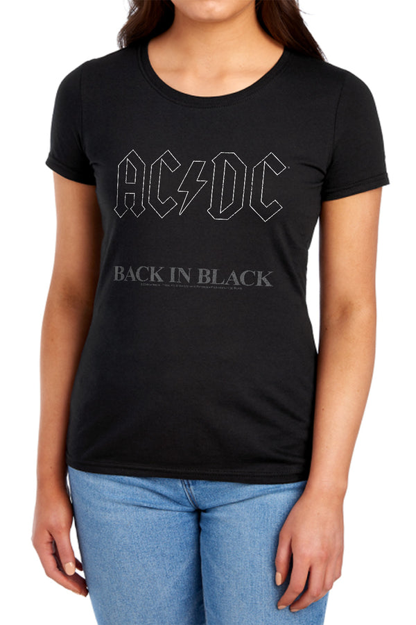 AC-DC - Back In Black Women's Short Sleeve