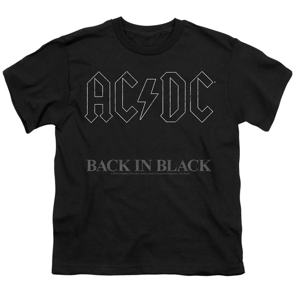 AC-DC - Back In Black Youth Short Sleeve