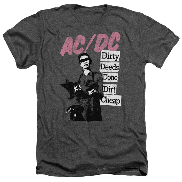 AC-DC - Dirty Deeds Adult Regular Fit Heather Short Sleeve