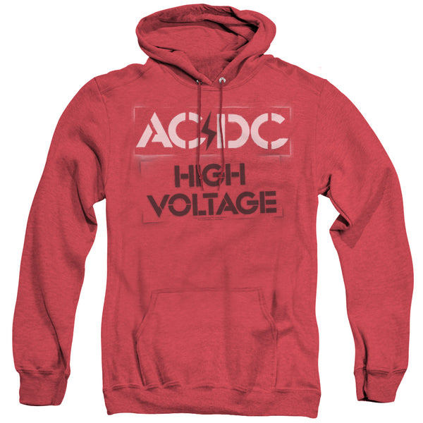 AC-DC - High Voltage Stencil Adult Heather Hoodie