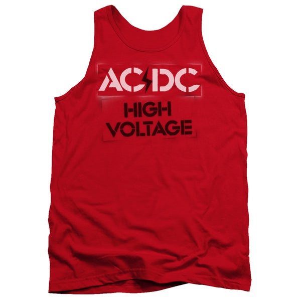 AC-DC - High Voltage Stencil Adult Tank Top