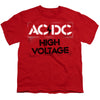 AC-DC - High Voltage Stencil Youth Short Sleeve