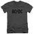 AC-DC - Worn Logo Adult Slim Fit V Neck Cotton