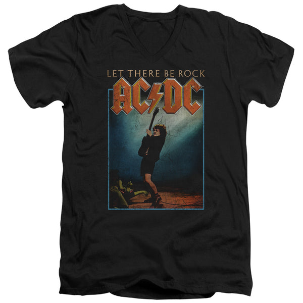AC-DC - Let There Be Rock Adult Slim Fit V Neck Cotton