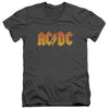 AC-DC - Logo Adult Slim Fit V Neck Cotton