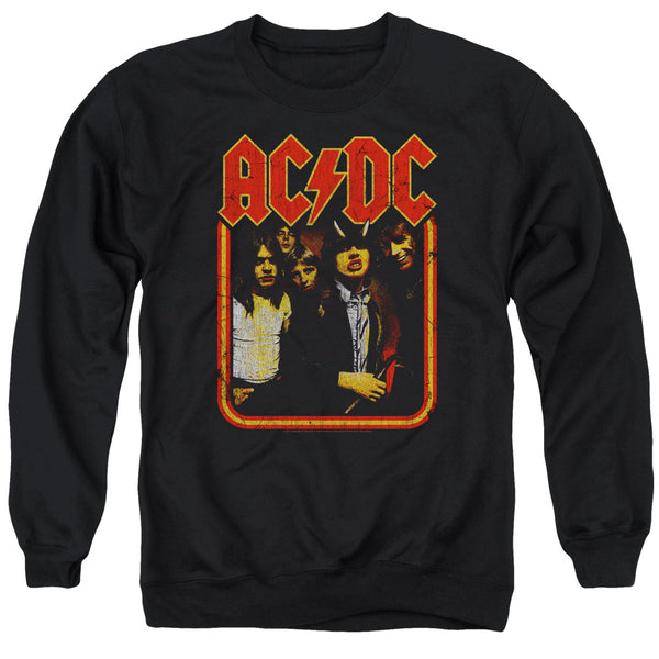 AC-DC - Group Distressed Adult Crewneck Sweatshirt