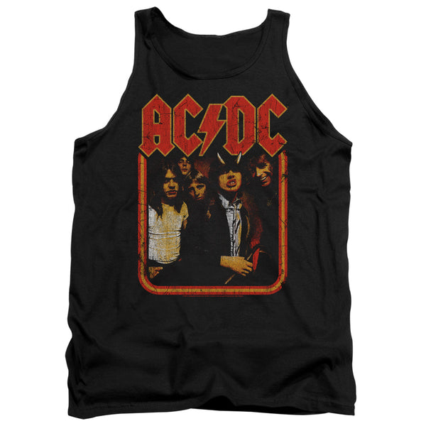 AC-DC - Group Distressed Adult Tank Top
