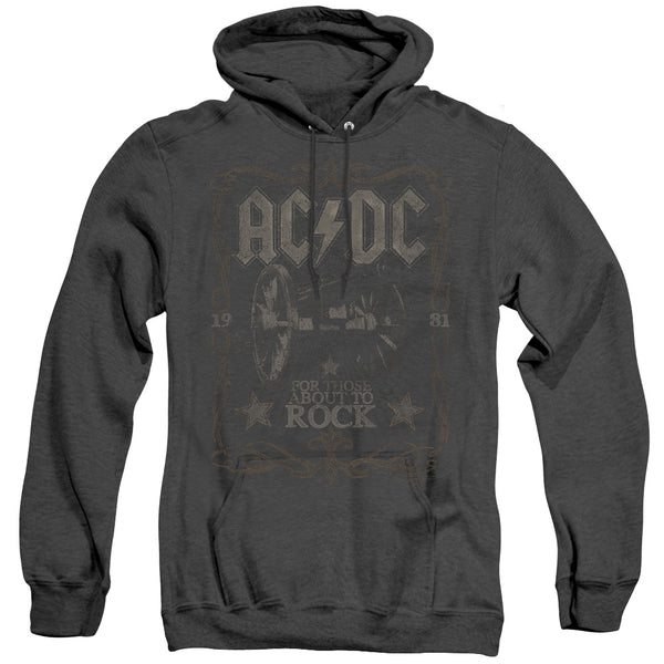 AC-DC - Rock Label Adult Heather Hoodie
