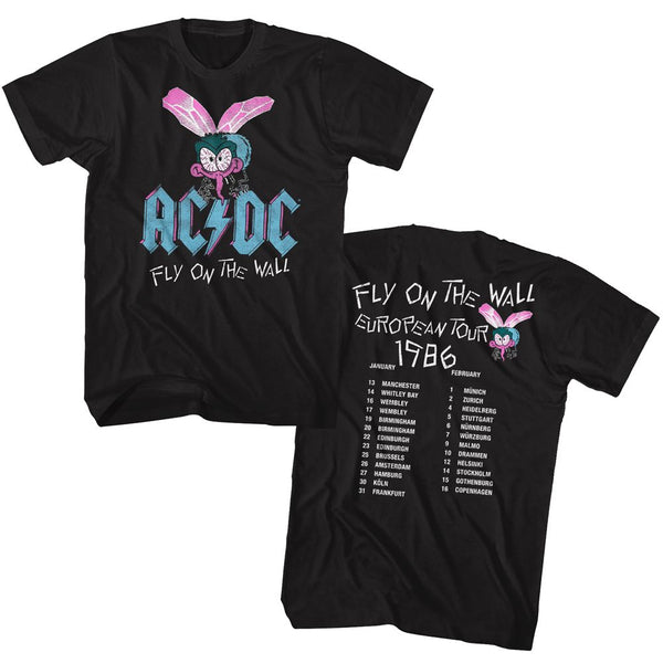 ACDC - Fly Wall Europe - 2 sided Men's T-Shirt