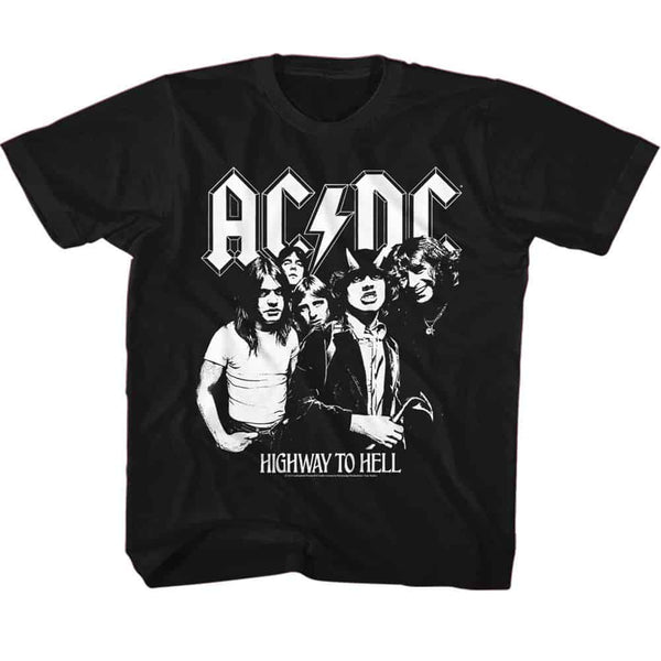 ACDC Bw Highway Photo-Youth S/S Tshirt