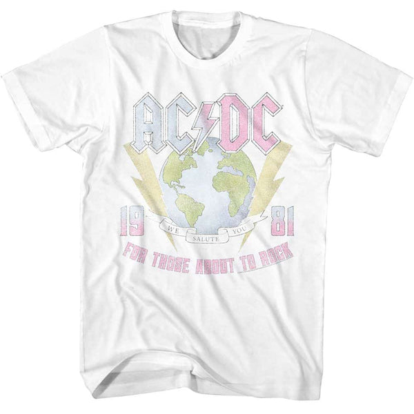 ACDC Earth For Those About To Rock- S/S Tshirt