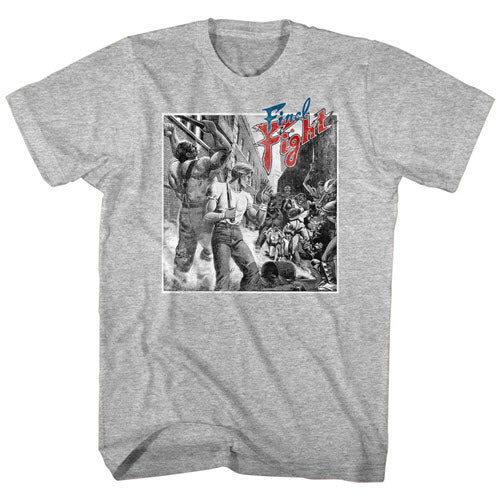 Final Fight's Black and White Fight Graphic Shirt