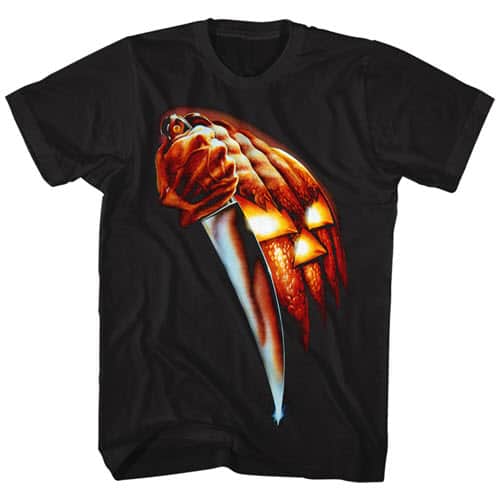 Halloween's Pumpkin Knife Graphic Shirt