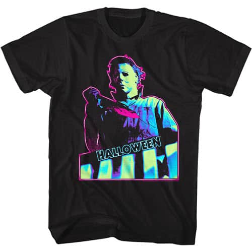 Halloween's Neon Knife Graphic Shirt