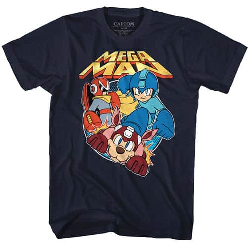 Flat Colors Mega Man Graphic Shirt