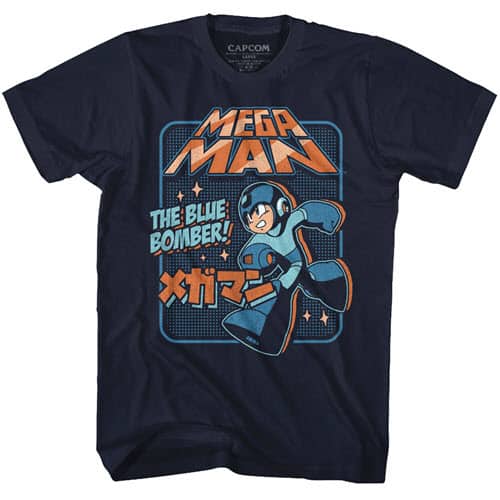 Graphic Blue Bomber Mega Man Men's Shirt