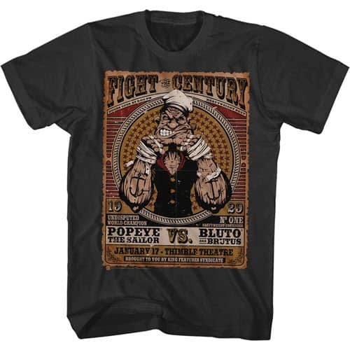 Fight of the Century Popeye Graphic Shirt