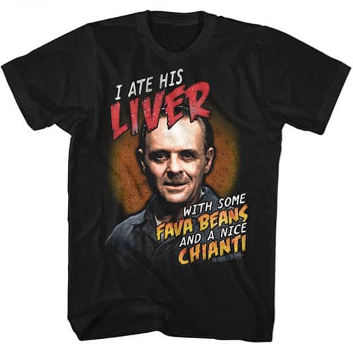 Silence of the Lambs I Ate His Liver Graphic Shirt