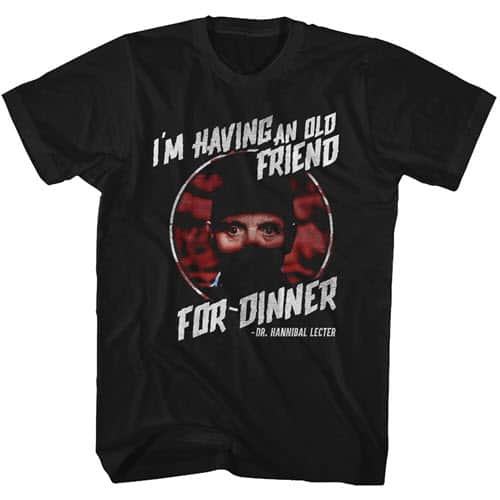 Silence of the Lambs Friend for Dinner Graphic Shirt