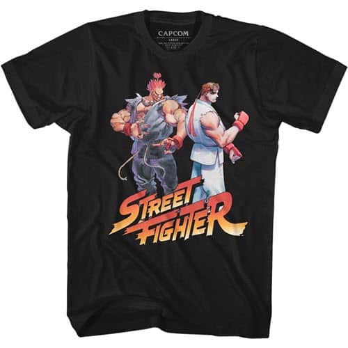 Street Fighter's Akuma and Ryu Logo Graphic Shirt