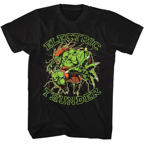 Street Fighter's Electric Thunder Graphic Shirt
