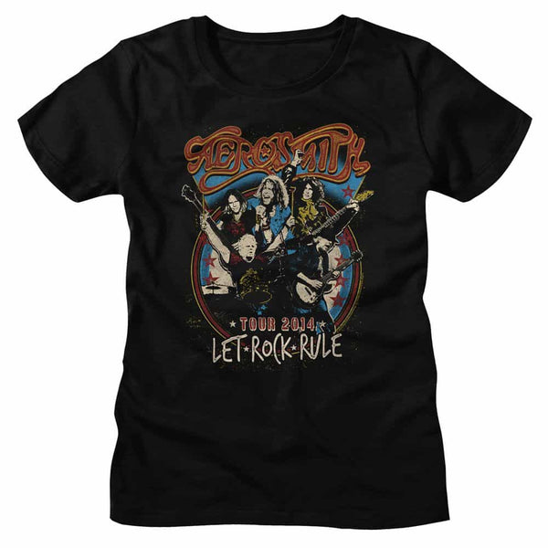 Let Rock Rule- Ladies Aerosmith T-Shirt