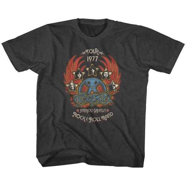 Greatest Rock 77- Heather Youth Aerosmith Aerosmith T-Shirt