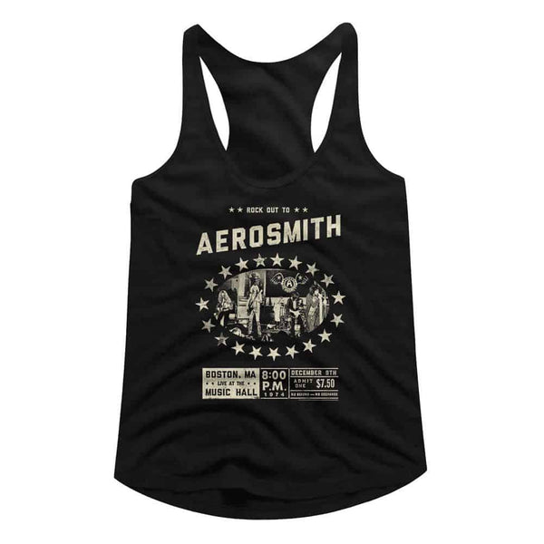 Boston Music Hall- Aerosmith Racerback