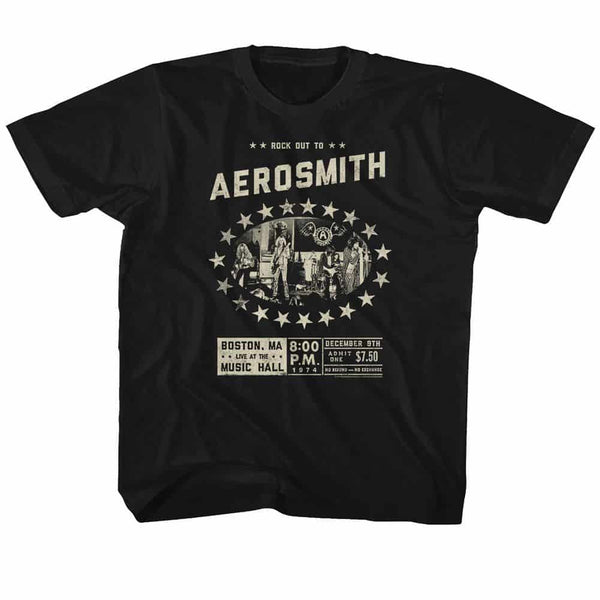 Boston Music Hall- Youth Aerosmith Aerosmith T-Shirt