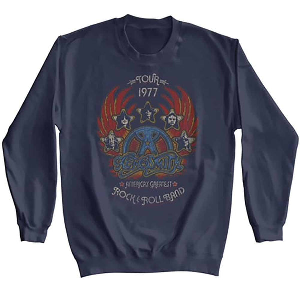 Tour 1977 Distressy-Aerosmith Sweatshirt