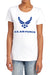 Air Force - Distressed Logo Women's Short Sleeve