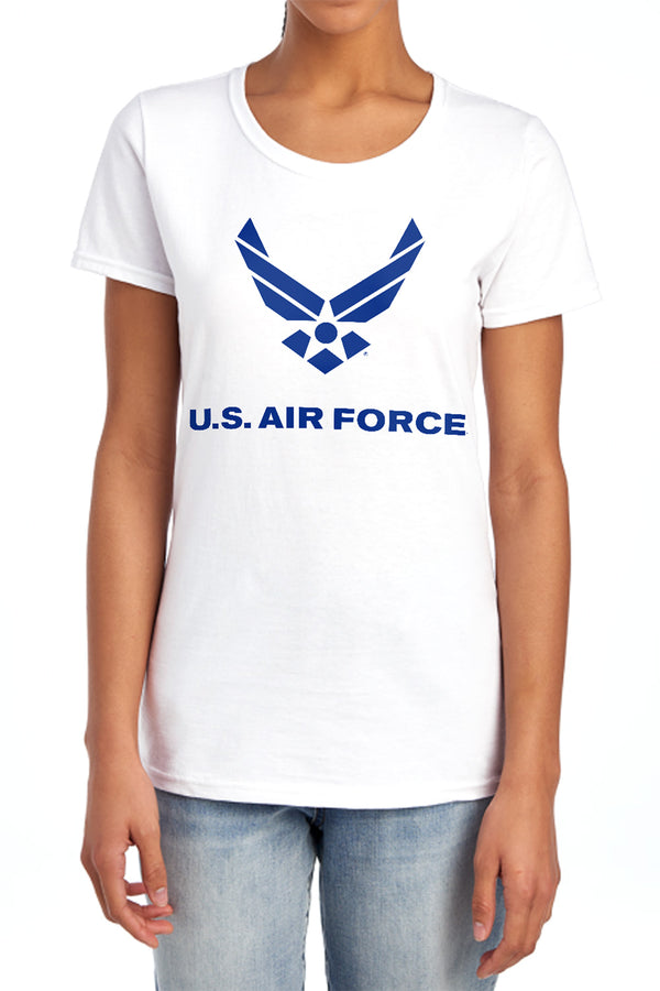 Air Force - Distressed Logo Women's Short Sleeve
