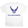 Air Force - Distressed Logo Youth Short Sleeve