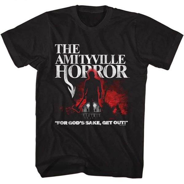 Amityville Horror Lutz With Axe Shadow- S/S Tshirt