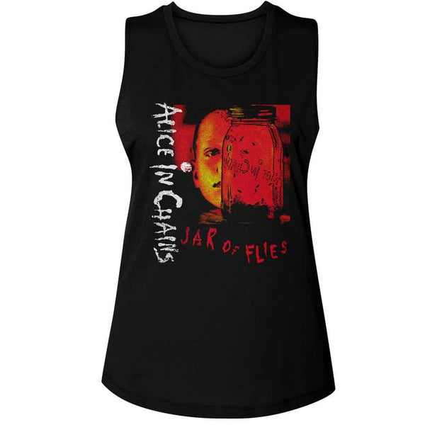 Alice In Chains Jar Of Flies-Ladies Muscle Tank