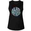 Alice In Chains Circle Text-Ladies Muscle Tank