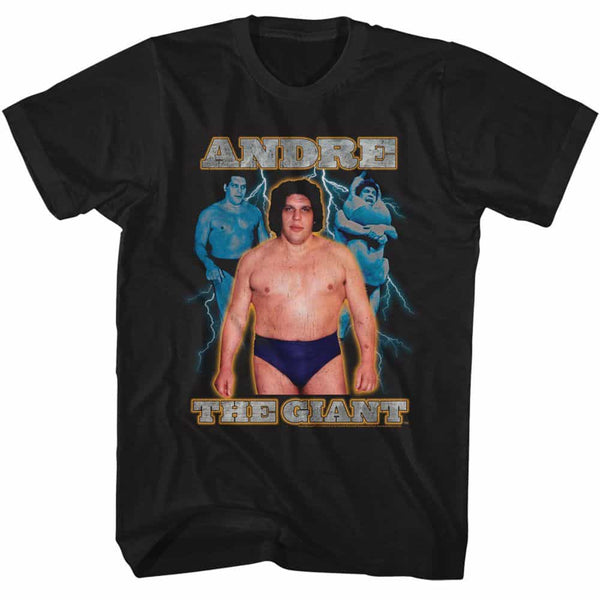 Andre The Giant Lightning- S/S Tshirt