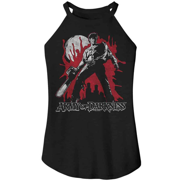 Army Of Darkness Bloody Aod-Ladies Sleeveless Rocker Tank
