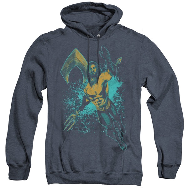 Aquaman Movie - Make A Splash Adult Heather Hoodie