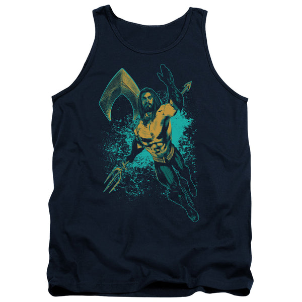 Aquaman Movie - Make A Splash Adult Tank Top