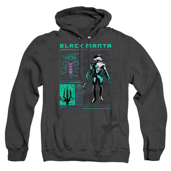 Aquaman And The Lost Kingdom - Black Manta Stats Adult Heather Hoodie